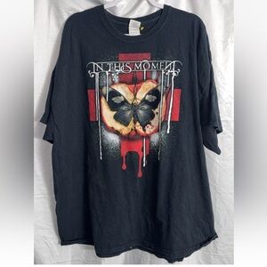 In this moment Black Graphic band tee